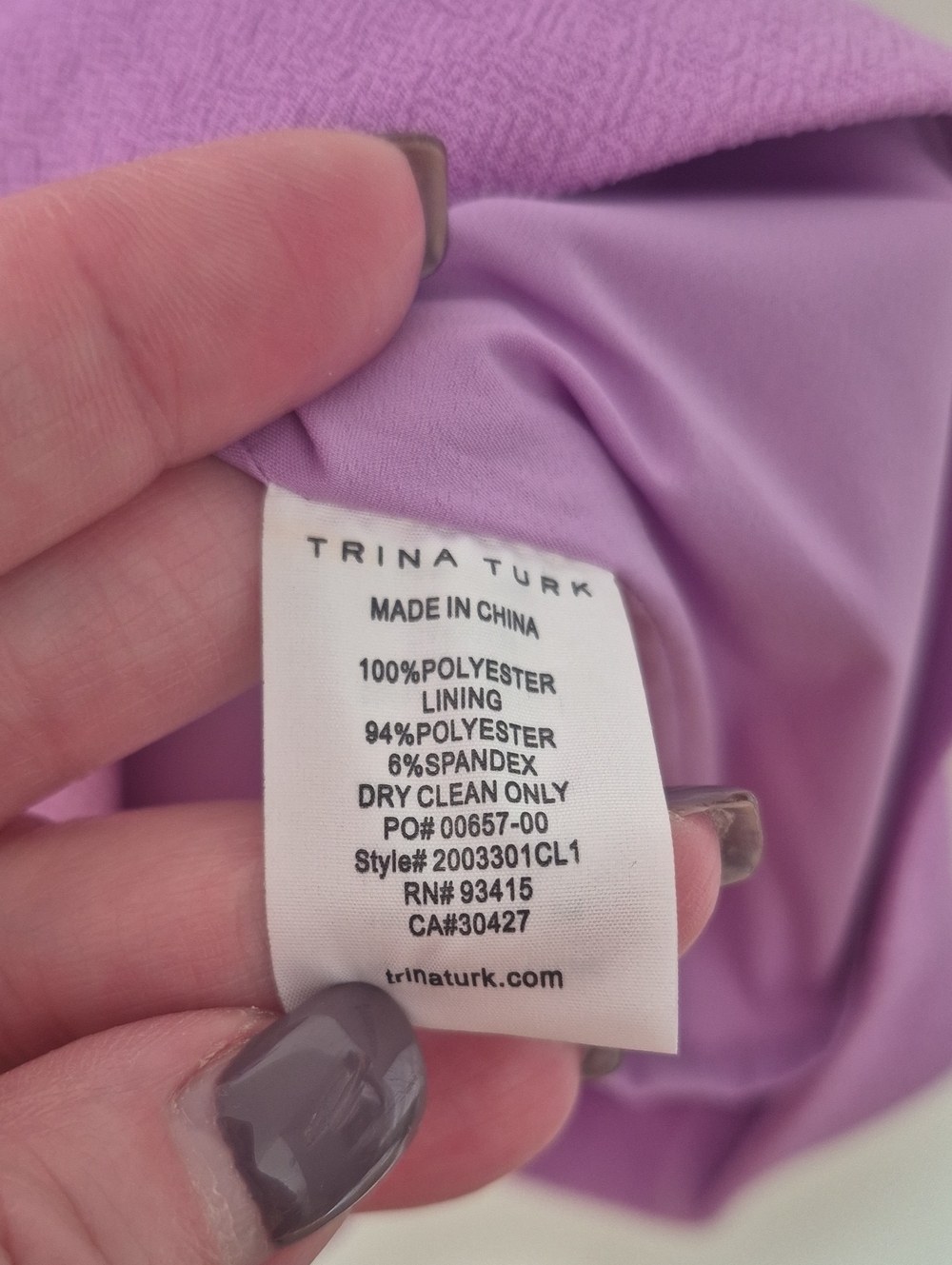Trina Turk NWT Lavender Halter Pleated Shift Mini Dress Cocktail Wedding Size 2 - Picture 8 of 9